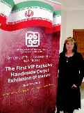 -Коровина Валерия, гид с фарси, Выставка ковров, которую она организовала в 2013г в резиденции Посла Ирана